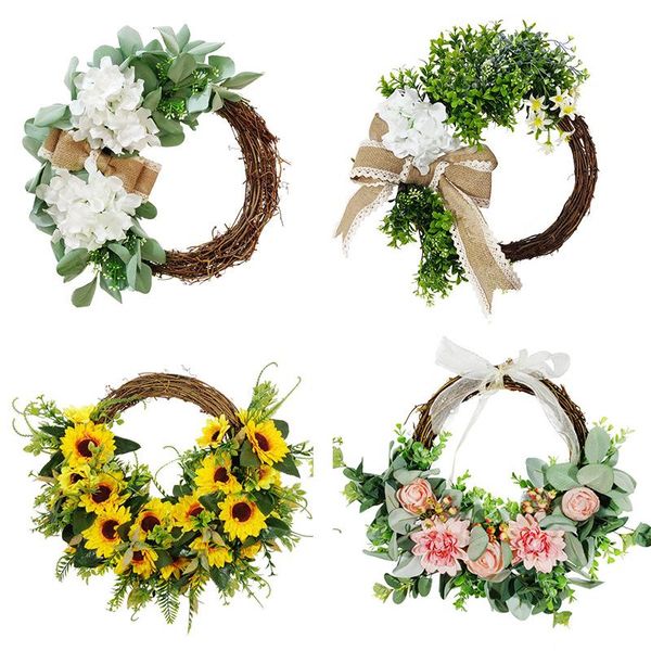 decorative flowers & wreaths eucalyptus hydrangea wreath artificial flower plants simulation garland wedding festival door decoration wall h
decorative flowers & wreaths eucalyptus hydrangea wreath artificial flower plants simulation garland wedding festival door decoration wall h
