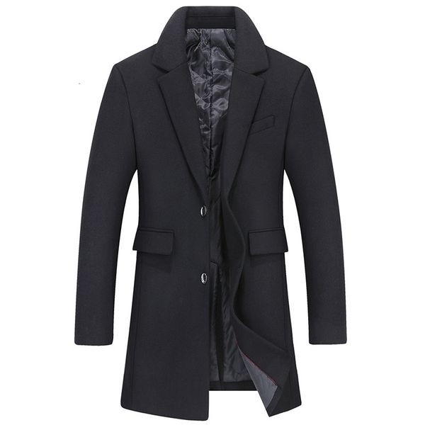2021 new mens wool overcoat men's mid-length suit collar trench coats men winter slim warm thick coat solid 5v2o, Black
2021 new mens wool overcoat men's mid-length suit collar trench coats men winter slim warm thick coat solid 5v2o, Black