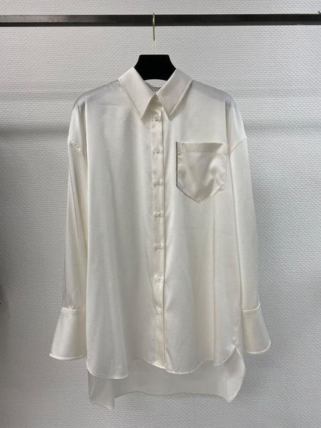 women's blouses & shirts 2021 women fashion long-sleeved silk georgette shirt 0821, White
women's blouses & shirts 2021 women fashion long-sleeved silk georgette shirt 0821, White