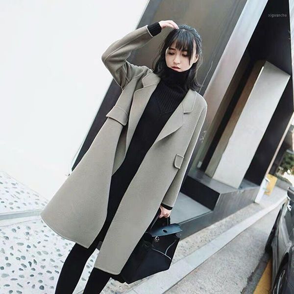 vintage s-2xl plus size winterjas dames 2019 turn down collar full sleeve cardigan loose jacket korean long wool coat women1, Black
vintage s-2xl plus size winterjas dames 2019 turn down collar full sleeve cardigan loose jacket korean long wool coat women1, Black