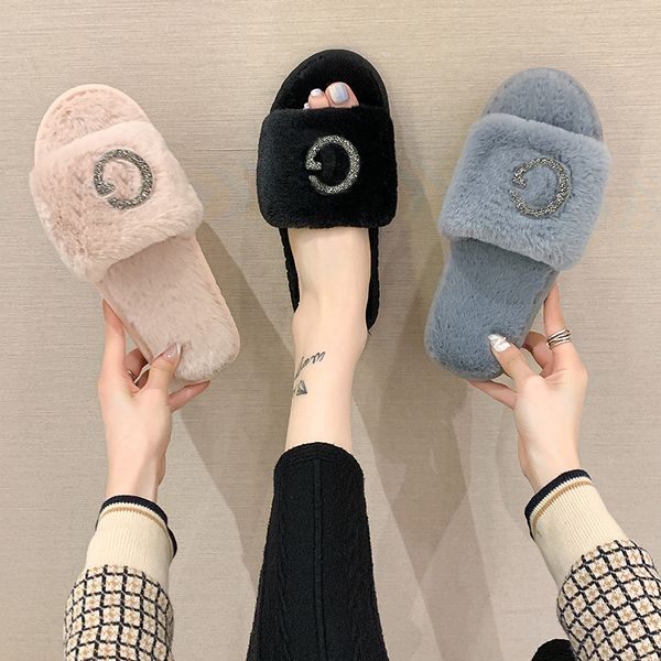 2021 winter women half fur slippers fashion g letter faux fur warm flat shoes slip on home bedroom ladies fuzzy slipper, Black
2021 winter women half fur slippers fashion g letter faux fur warm flat shoes slip on home bedroom ladies fuzzy slipper, Black