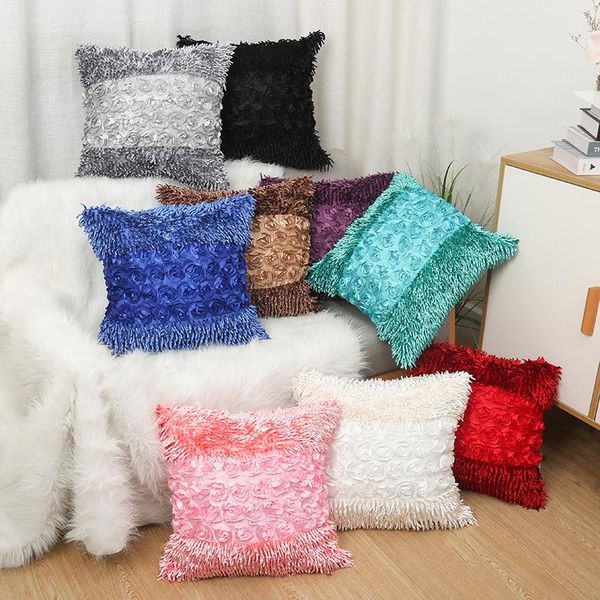 cushion/decorative pillow solid color cushion cover modern rose pattern plush patchwork pillowcase home sofa decorative case 45x 45cm square
cushion/decorative pillow solid color cushion cover modern rose pattern plush patchwork pillowcase home sofa decorative case 45x 45cm square