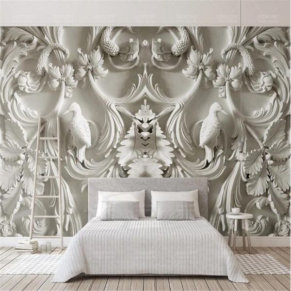wallpapers milofi custom po mural decoration wall white simple european relief 3d stereo tv background wallpaper art
wallpapers milofi custom po mural decoration wall white simple european relief 3d stereo tv background wallpaper art