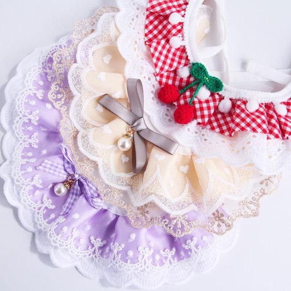 cat collars & leads pet lace bib saliva towel lattice flower necklace cute decoration micro blog kitty accessories
cat collars & leads pet lace bib saliva towel lattice flower necklace cute decoration micro blog kitty accessories