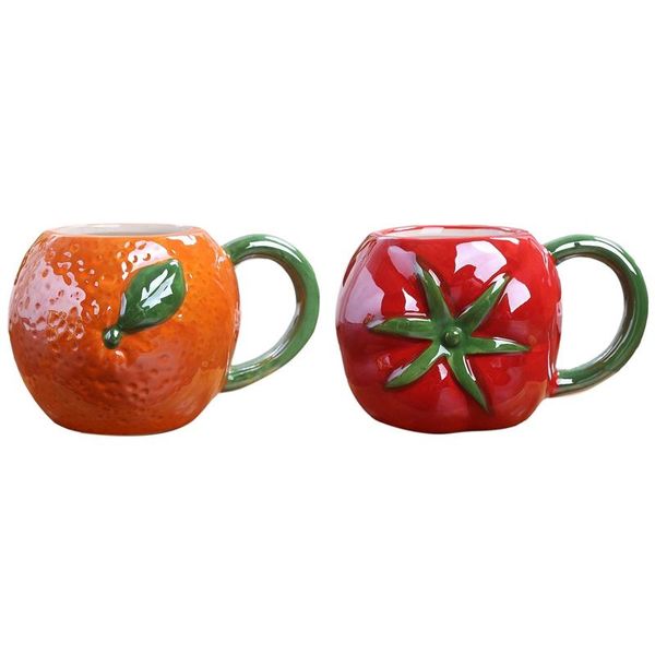 mugs 2x fruit ceramic mug cute coffee with handle children's milk cup personalized shape orange & tomato
mugs 2x fruit ceramic mug cute coffee with handle children's milk cup personalized shape orange & tomato