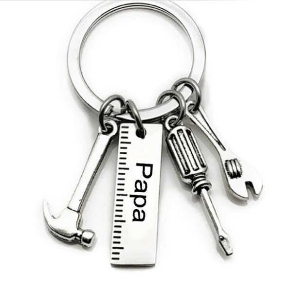 party favor stainless steel keychain with mini simulation wrench tool pendant 9*28cm key buckle letters gift for father's day hogard
party favor stainless steel keychain with mini simulation wrench tool pendant 9*28cm key buckle letters gift for father's day hogard