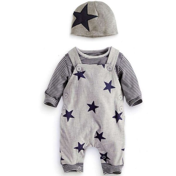 spring and autumn boy's star strap pants long sleeve t-shirt + hat three piece children's suit, Blue
spring and autumn boy's star strap pants long sleeve t-shirt + hat three piece children's suit, Blue