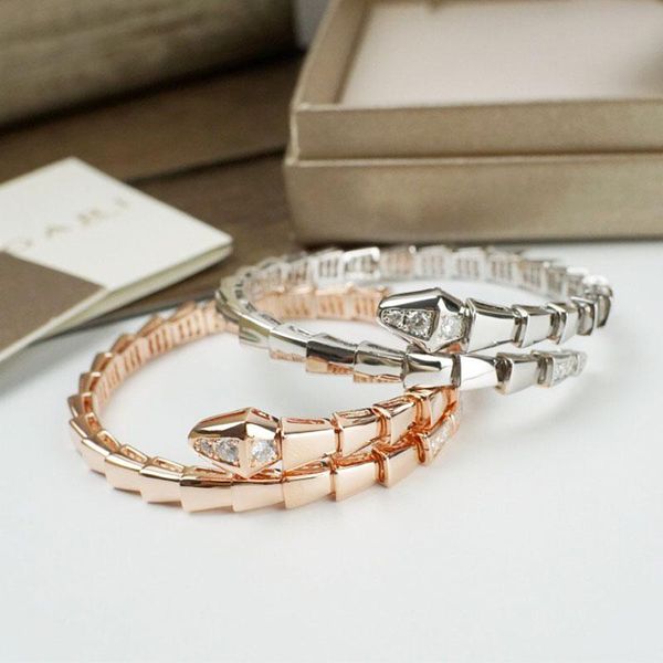 bangle luxury jewelry1:1shining snake bone rose gold color roman brand bvl jewelry women, Black
bangle luxury jewelry1:1shining snake bone rose gold color roman brand bvl jewelry women, Black