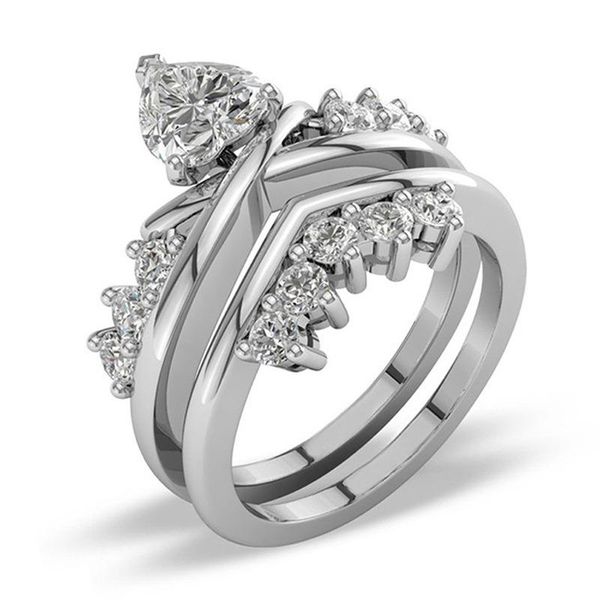 wedding rings cool retro jewelry sterling couple heart shape cubic zirconia eternity engagement bridal ring set, Slivery;golden
wedding rings cool retro jewelry sterling couple heart shape cubic zirconia eternity engagement bridal ring set, Slivery;golden