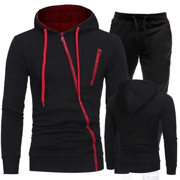 men's tracksuits men's 2 piece set hoodies + pants sports suit men sweater zipper hoodie clothing autumn sportswear, Gray
men's tracksuits men's 2 piece set hoodies + pants sports suit men sweater zipper hoodie clothing autumn sportswear, Gray