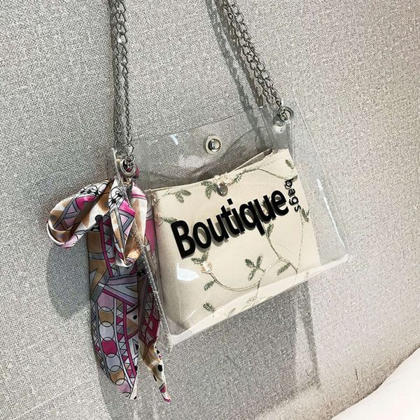 hbp sen's fairy transparent 2021 new summer fashion chain jelly korean versatile messenger bag
hbp sen's fairy transparent 2021 new summer fashion chain jelly korean versatile messenger bag