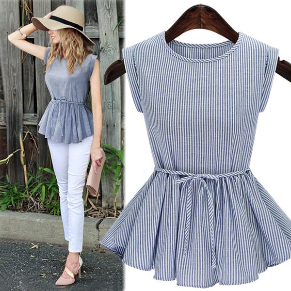 women's blouses & shirts 2021 summer fashion striped blouse sleeveless womens and sashes shirt women kimono plus size xl-5xl, White
women's blouses & shirts 2021 summer fashion striped blouse sleeveless womens and sashes shirt women kimono plus size xl-5xl, White
