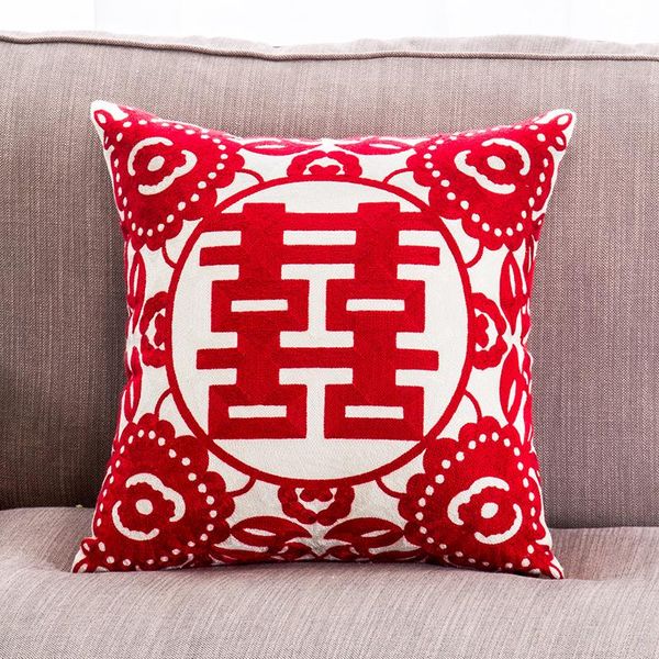 cushion/decorative pillow big red chinese style embroidered cushion cover wedding room gift double happiness embracing case
cushion/decorative pillow big red chinese style embroidered cushion cover wedding room gift double happiness embracing case