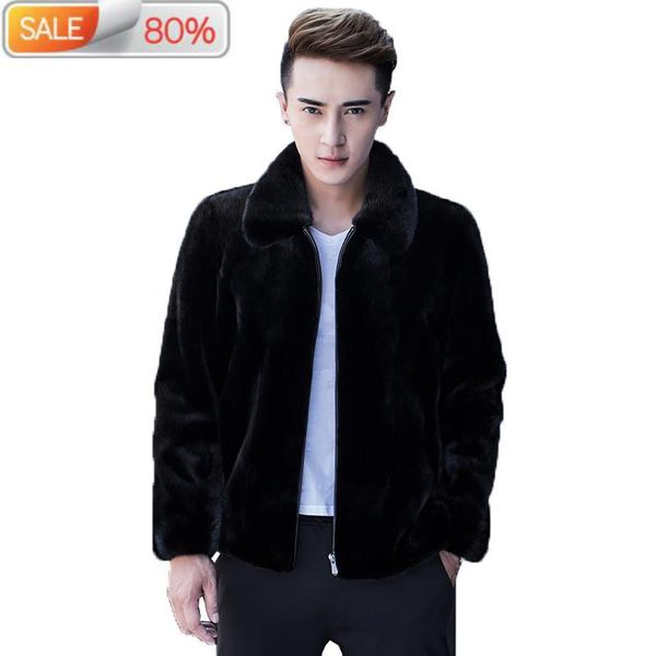 men's leather & faux short real mink coat men autumn winter jacket arrival mens fur coats and jackets veste homme hiver 1a99 b21129, Black
men's leather & faux short real mink coat men autumn winter jacket arrival mens fur coats and jackets veste homme hiver 1a99 b21129, Black