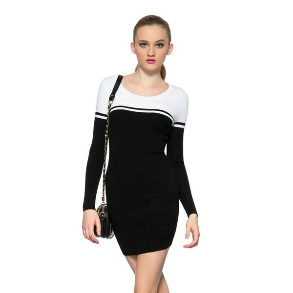 casual dresses apperloth black and white knitted elegant color block striped o neck long sleeve dress 2021 autumn women bodycon, Black;gray
casual dresses apperloth black and white knitted elegant color block striped o neck long sleeve dress 2021 autumn women bodycon, Black;gray