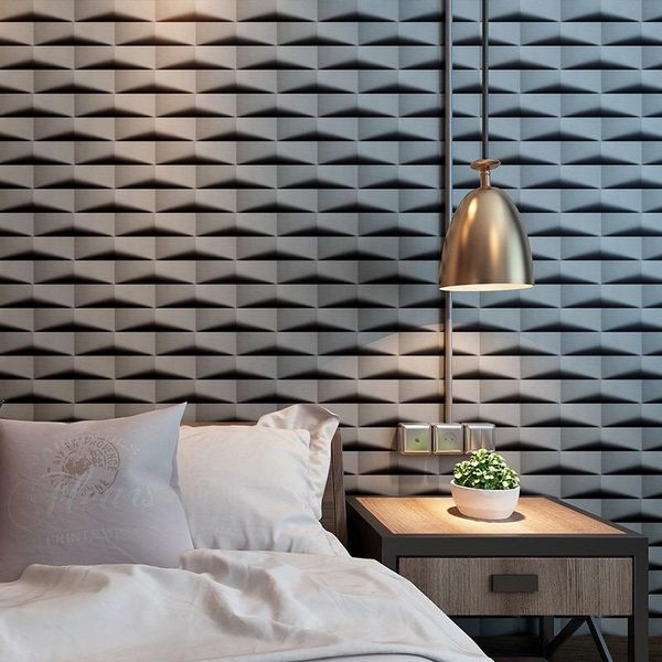 wallpapers modern pared vinilos triangle brick 3d wall papers home decor black grey pvc paper roll for walls papel mural rejilla
wallpapers modern pared vinilos triangle brick 3d wall papers home decor black grey pvc paper roll for walls papel mural rejilla