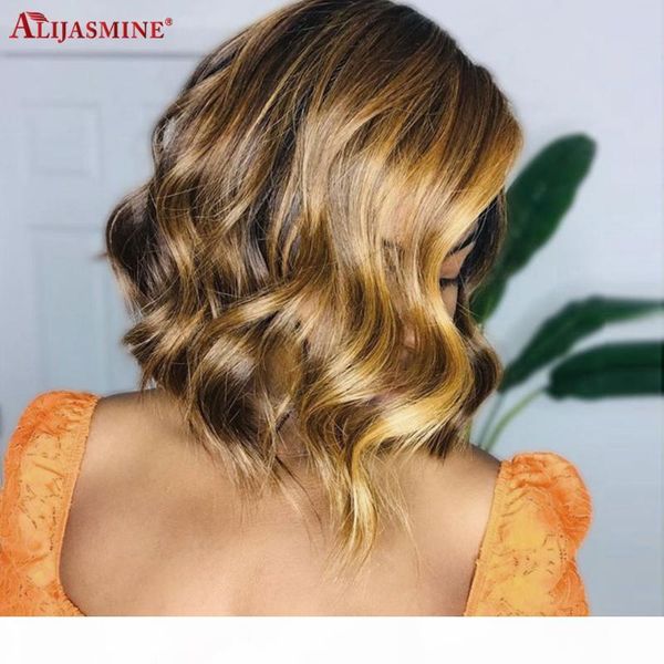 150% density honey blonde brown highlight lace front human hair wigs for women brazilian remy short wavy bob wigs for women, Black;brown
150% density honey blonde brown highlight lace front human hair wigs for women brazilian remy short wavy bob wigs for women, Black;brown