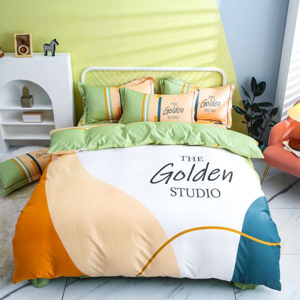 new high-count, high-density, light luxury, nordic style american cotton four-piece set, simple cotton bedding for girls
new high-count, high-density, light luxury, nordic style american cotton four-piece set, simple cotton bedding for girls