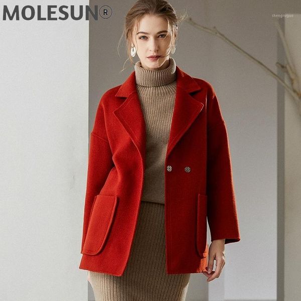 women's wool & blends autumn and winter european american double-faced tweed short coat loose-fitting version of belt jacket, Black
women's wool & blends autumn and winter european american double-faced tweed short coat loose-fitting version of belt jacket, Black