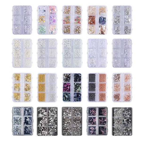 nail art decorations 1 box diy accessories 6 grid rhinestone square diamond all-match pearl shiny, Silver;gold
nail art decorations 1 box diy accessories 6 grid rhinestone square diamond all-match pearl shiny, Silver;gold