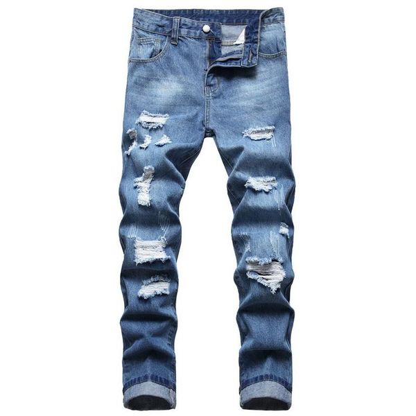 men's jeans fashion streetwear vintage blue color slim destroyed ripped broken denim pants homme hip hop holes men
men's jeans fashion streetwear vintage blue color slim destroyed ripped broken denim pants homme hip hop holes men