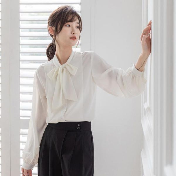 women's blouses & shirts summer office white long sleeve shirt 2021 bow chiffon blouse ladies korean clothing
women's blouses & shirts summer office white long sleeve shirt 2021 bow chiffon blouse ladies korean clothing