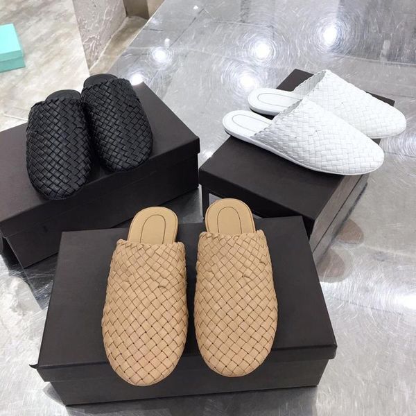 slippers shoes woman sheepskin weave mules cover toe lazy flats women designer zapatos de mujer outside, Black
slippers shoes woman sheepskin weave mules cover toe lazy flats women designer zapatos de mujer outside, Black