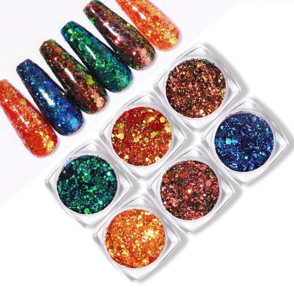 nail glitter 70% 6 boxes/set sequins noctilcent glowing in dark luminous chameleon manicure for female, Silver;gold
nail glitter 70% 6 boxes/set sequins noctilcent glowing in dark luminous chameleon manicure for female, Silver;gold