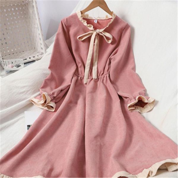 casual dresses women long sleeve dress o-neck bow tie patchwork petal sleeves a-line preppy style sweet fashion abdomen elegant, Black;gray
casual dresses women long sleeve dress o-neck bow tie patchwork petal sleeves a-line preppy style sweet fashion abdomen elegant, Black;gray