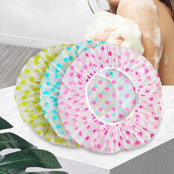 shower caps 1pc cap waterproof elastic female dot thickened women's hair salon bathroom
shower caps 1pc cap waterproof elastic female dot thickened women's hair salon bathroom