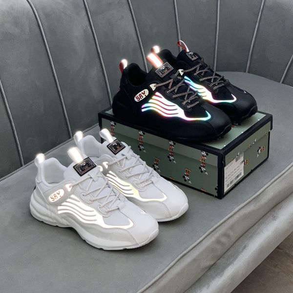 2021 s8y designer flat casual shoes man sneaker leather ventilate angel wing white black luminous colours joint vitality run comfortable siz
2021 s8y designer flat casual shoes man sneaker leather ventilate angel wing white black luminous colours joint vitality run comfortable siz
