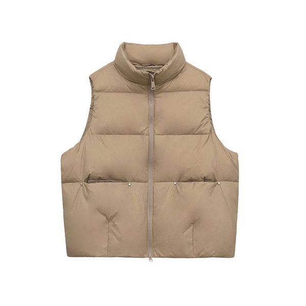 women's down & parkas 2021 autumn winter fashion women short vests stand collar office lady casual loose sleeveless jackets zyf0021, Black
women's down & parkas 2021 autumn winter fashion women short vests stand collar office lady casual loose sleeveless jackets zyf0021, Black