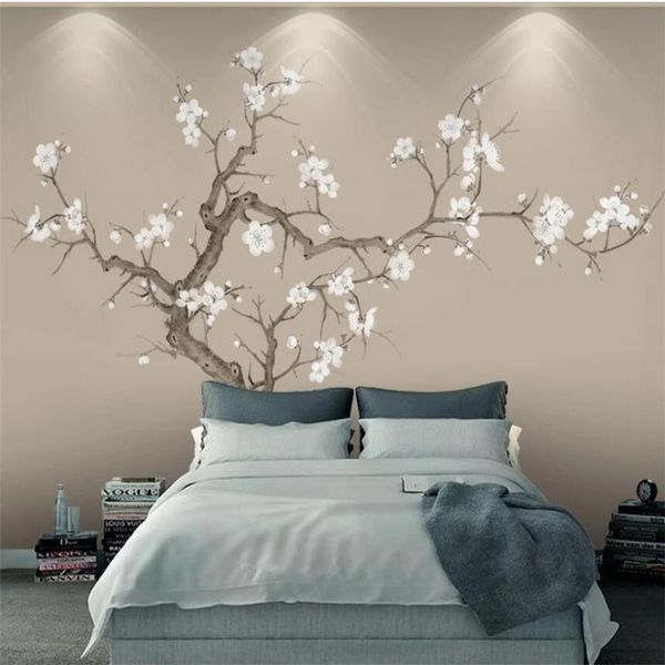 wallpapers wellyu custom wallpaper 3d murals plum wall chinese tv background decorative painting modern minimalist
wallpapers wellyu custom wallpaper 3d murals plum wall chinese tv background decorative painting modern minimalist