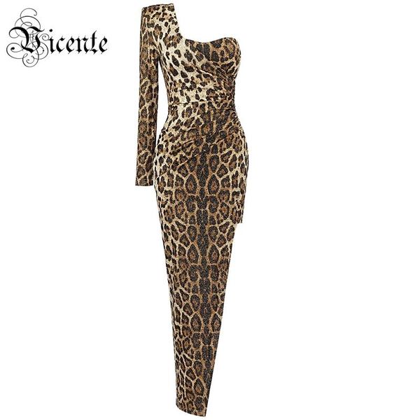 casual dresses vc all 2021 trendy shimmering powder leopard long dress one shoulder celebrity party vestido, Black;gray 
casual dresses vc all 2021 trendy shimmering powder leopard long dress one shoulder celebrity party vestido, Black;gray