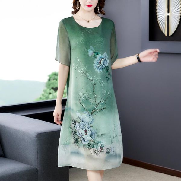 casual dresses green floral mulberry silk vintage midi sundress 2021 summer 4xl plus size elegant female bodycon party runway vestidos, Black;gray
casual dresses green floral mulberry silk vintage midi sundress 2021 summer 4xl plus size elegant female bodycon party runway vestidos, Black;gray