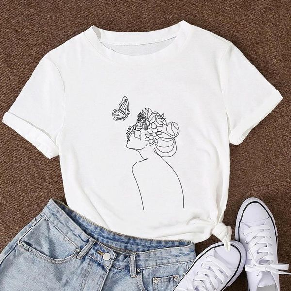 women's t-shirt summer women t shirt plus size cotton flowers face abstract print casual graphic tee lady short sleeve oversized tshir, White
women's t-shirt summer women t shirt plus size cotton flowers face abstract print casual graphic tee lady short sleeve oversized tshir, White