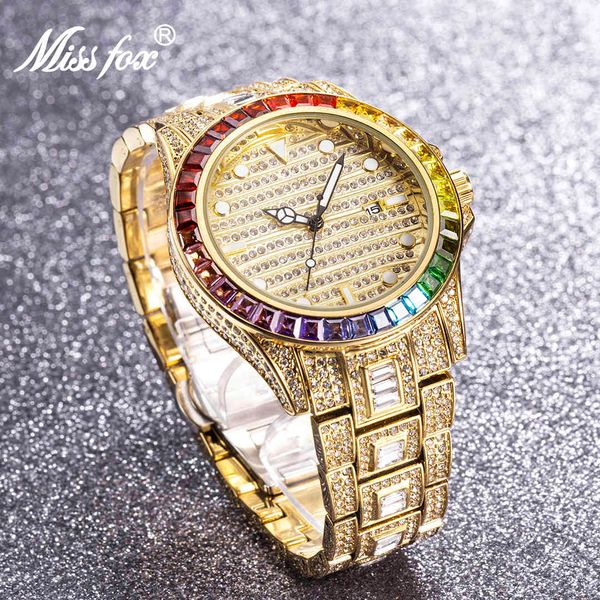 missfox colored diamonds men watches full diamond hip hop fashion male quartz iced out bling aaa watch date jewelry clocks, Slivery;brown
missfox colored diamonds men watches full diamond hip hop fashion male quartz iced out bling aaa watch date jewelry clocks, Slivery;brown