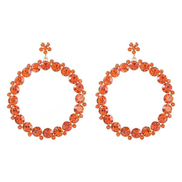 exaggerated colorful crystal dangle earrings elegant oversize rhinestone round circle drop earrings girls jewelry, Silver
exaggerated colorful crystal dangle earrings elegant oversize rhinestone round circle drop earrings girls jewelry, Silver