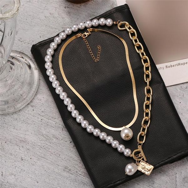 pendant necklaces baroque style irregular pearl chain necklace for women 2021 asymmetric geometric metal fashion statement, Silver
pendant necklaces baroque style irregular pearl chain necklace for women 2021 asymmetric geometric metal fashion statement, Silver
