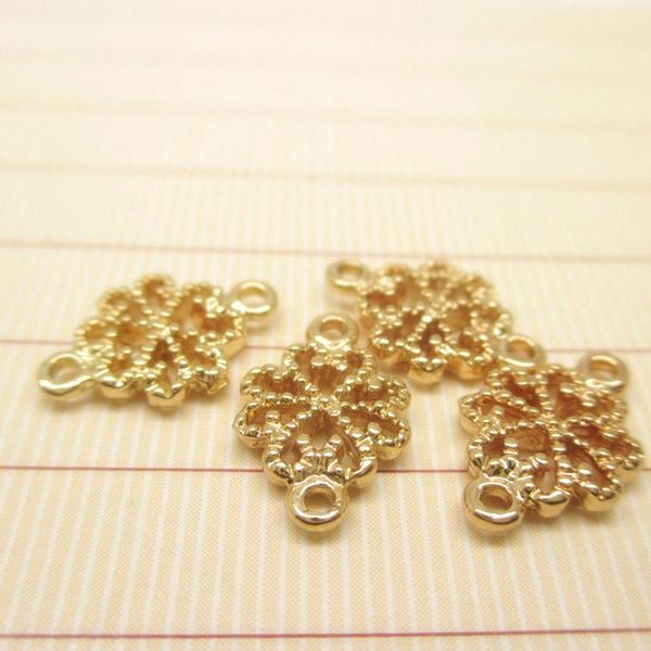 33220)20pcs 11*8mm hole 1mm 24k champagne gold color plated brass 2 holes flower connect charms jewelry findings accessories, Bronze;silver
33220)20pcs 11*8mm hole 1mm 24k champagne gold color plated brass 2 holes flower connect charms jewelry findings accessories, Bronze;silver