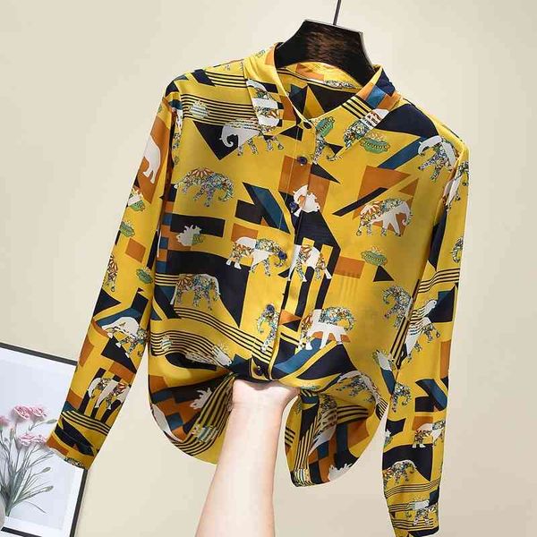 women's blouses & shirts vintage print shirt women loose 2021 spring long sleeve chiffon blouse fashion b05b, White
women's blouses & shirts vintage print shirt women loose 2021 spring long sleeve chiffon blouse fashion b05b, White