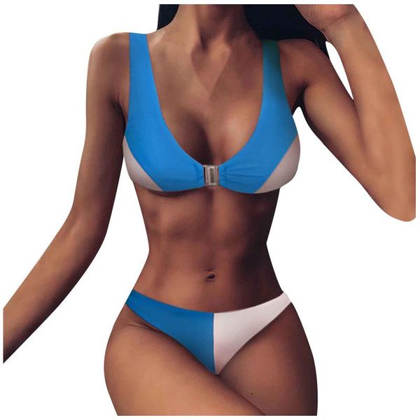 women's european and american splicing color matching suspender high waist split swimsuit bikini solid swimsuit sexy
women's european and american splicing color matching suspender high waist split swimsuit bikini solid swimsuit sexy