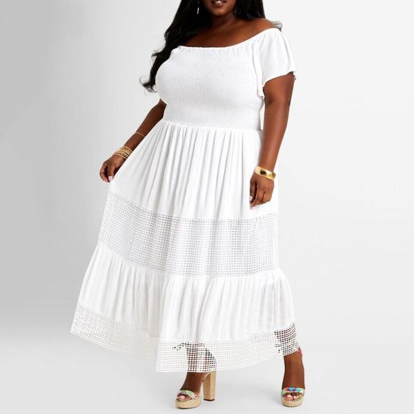 casual dresses 4xl 5xl plus size white for womens square neck high waisted hollow out ankle length fashion oversized long big, Black;gray
casual dresses 4xl 5xl plus size white for womens square neck high waisted hollow out ankle length fashion oversized long big, Black;gray