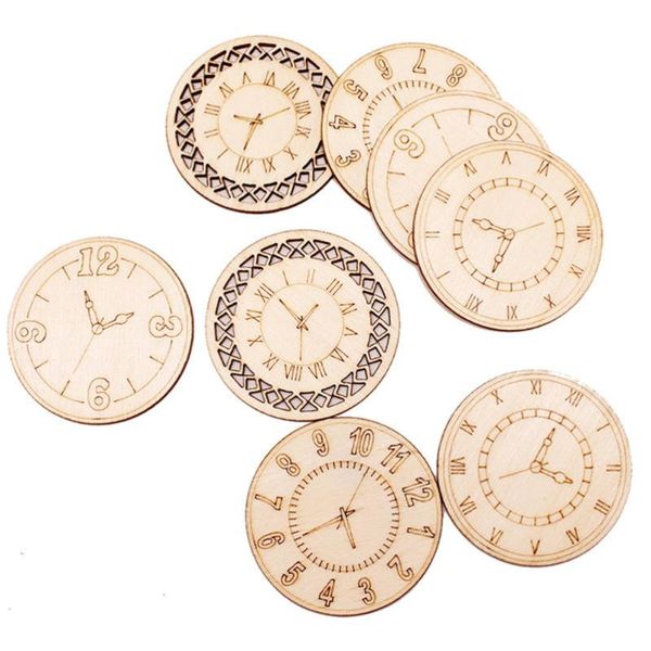 2 bags 8pcs creative clock pattern diy round shape wood slices adornment for friends family
2 bags 8pcs creative clock pattern diy round shape wood slices adornment for friends family