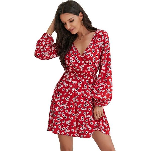women long sleeve swing midi dress boho daisy floral wrap v-neck sundress m5te, Black;gray
women long sleeve swing midi dress boho daisy floral wrap v-neck sundress m5te, Black;gray