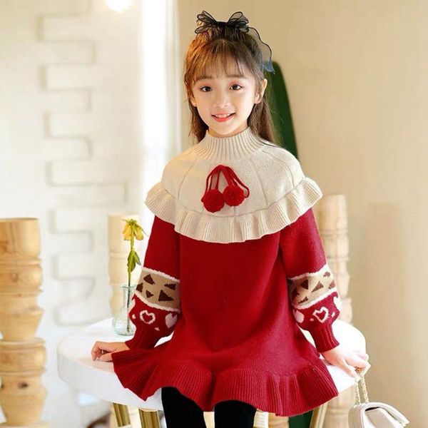 wujinxiajiu girl's dresses fashion kids knitted turtleneck for girls patchwork princess dress toddler baby girl thick winter fall cloth, Red;yellow
wujinxiajiu girl's dresses fashion kids knitted turtleneck for girls patchwork princess dress toddler baby girl thick winter fall cloth, Red;yellow