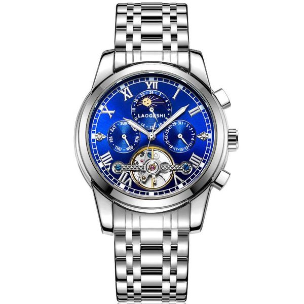wristwatches laogeshi luxury tourbillon moon phase men's automatic watch for men mechanical watches stainless steel brand male calendar, Slivery;brown
wristwatches laogeshi luxury tourbillon moon phase men's automatic watch for men mechanical watches stainless steel brand male calendar, Slivery;brown