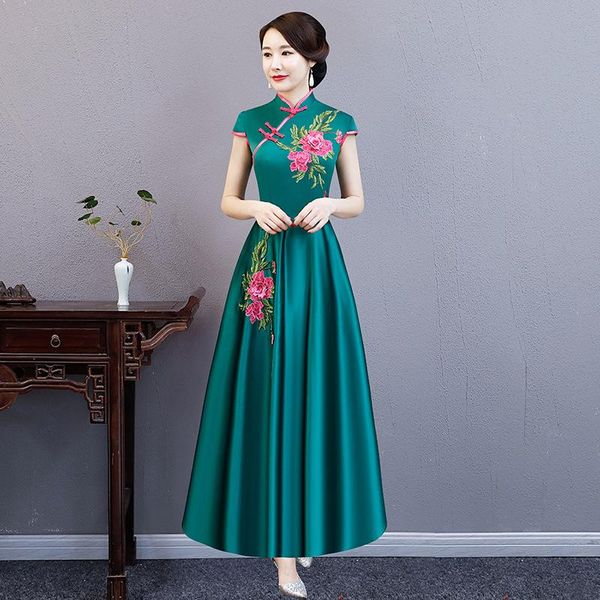 vintage chinese style long cheongsam wedding dress retro summer slim gown marriage qipao party evening dress vestido s-3xl, Red
vintage chinese style long cheongsam wedding dress retro summer slim gown marriage qipao party evening dress vestido s-3xl, Red