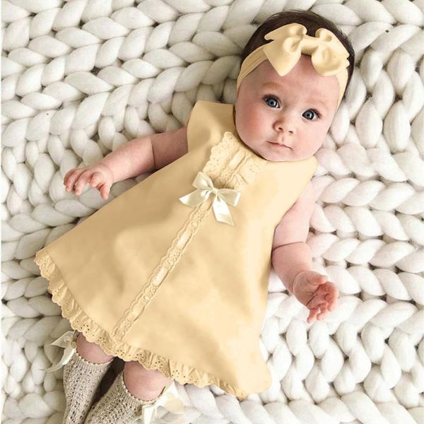 clothing sets 0-24month multicolor born baby girl tender sleeveless casual maxi bow dress+headband set outfit dress silky cosy m4, White
clothing sets 0-24month multicolor born baby girl tender sleeveless casual maxi bow dress+headband set outfit dress silky cosy m4, White