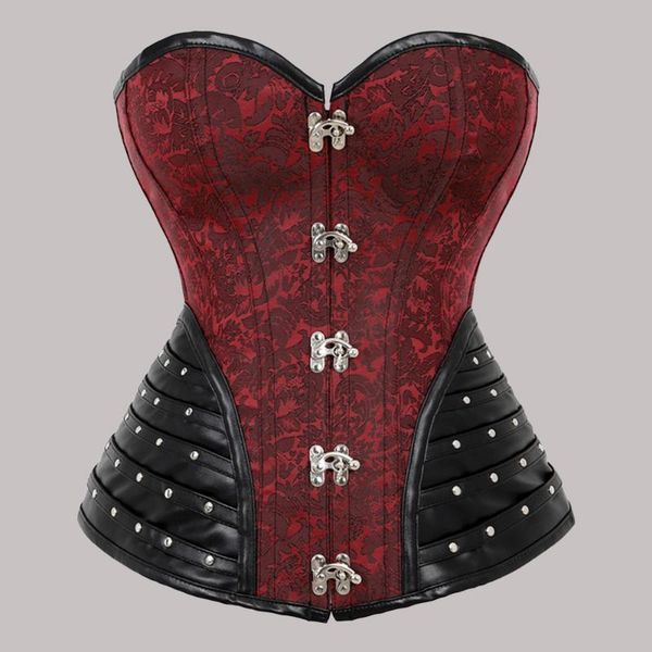medieval retro corsets party wear women patchwork pu leather gothic strapless corset rivet punk lace up fashion goth, Black;white
medieval retro corsets party wear women patchwork pu leather gothic strapless corset rivet punk lace up fashion goth, Black;white